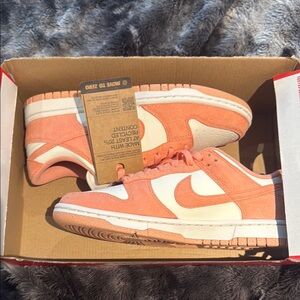Nike Coral and Cream Sneakers